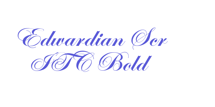 Edwardian Scr ITC Bold Font Download