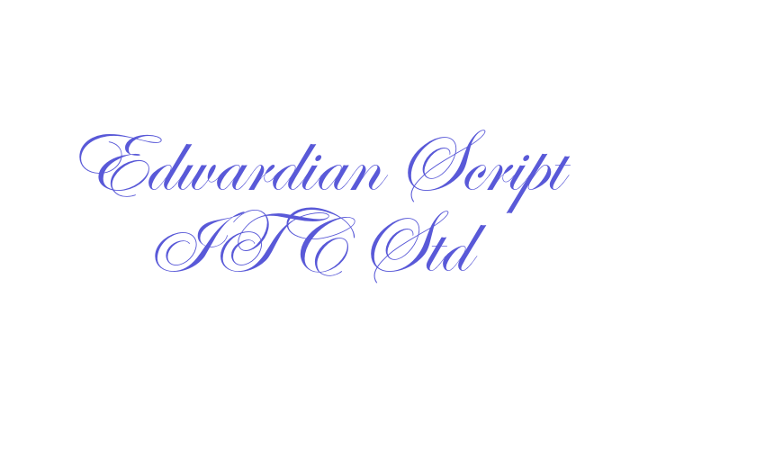 Edwardian Script ITC Std Font