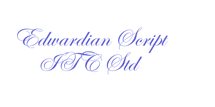 Edwardian Script ITC Std Font Download