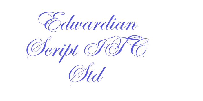 Edwardian Script ITC Std Font