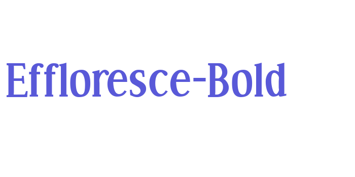 Effloresce-Bold Font Download