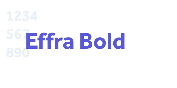 Effra Bold font free