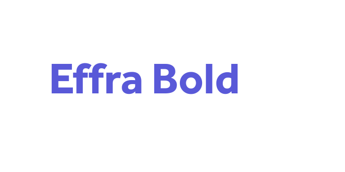 Effra Bold Font Download