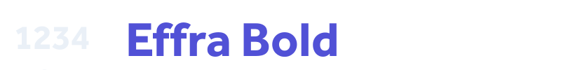 Effra Bold-font