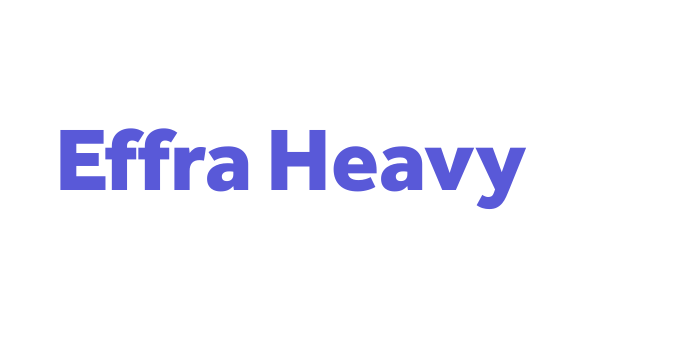 Effra Heavy Font Download