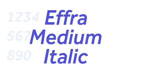 Effra Medium Italic