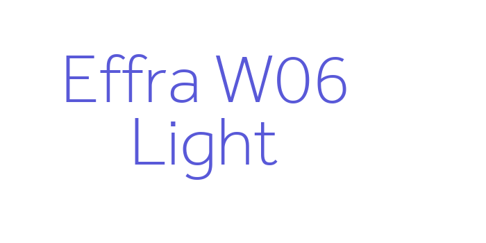 Effra W06 Light Font