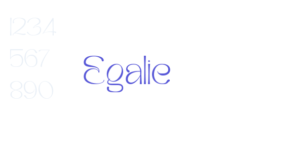 Egalie font free