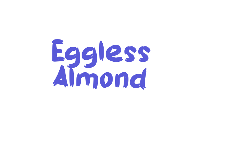 Eggless Almond Font