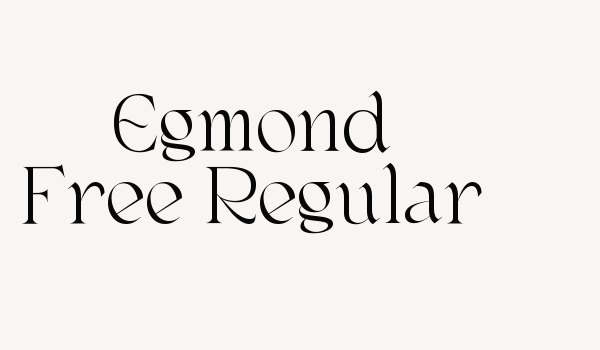 Egmond Free-Regular Font