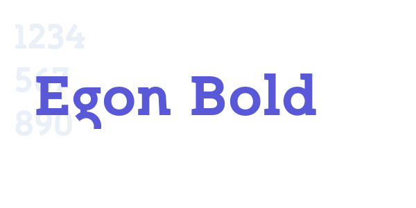 Egon Bold font free