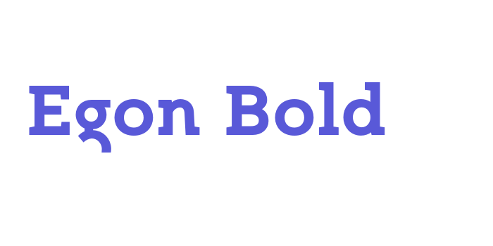 Egon Bold Font