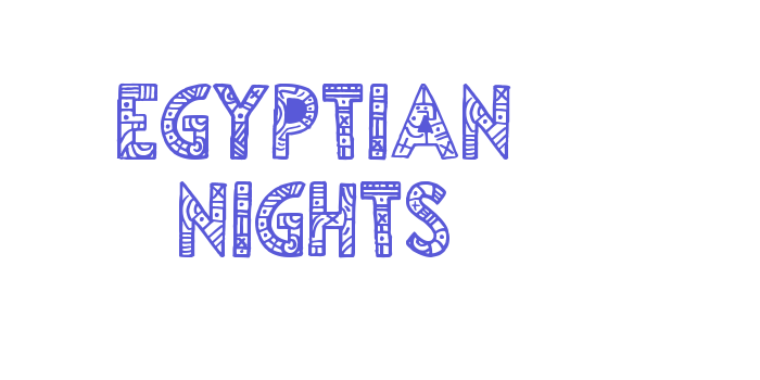 Egyptian Nights Font