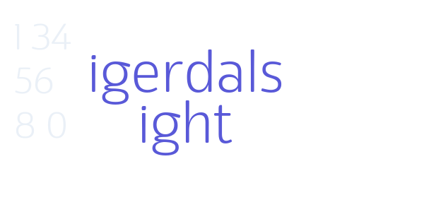 Eigerdals Light font free