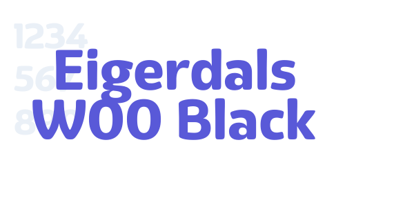 Eigerdals W00 Black font free