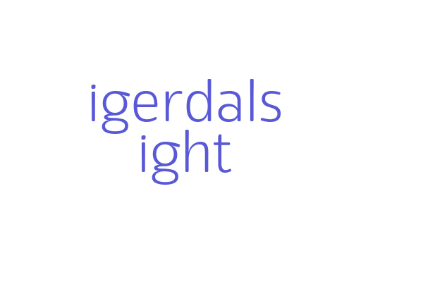 Eigerdals Light Font