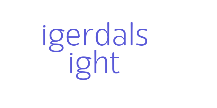 Eigerdals Light Font