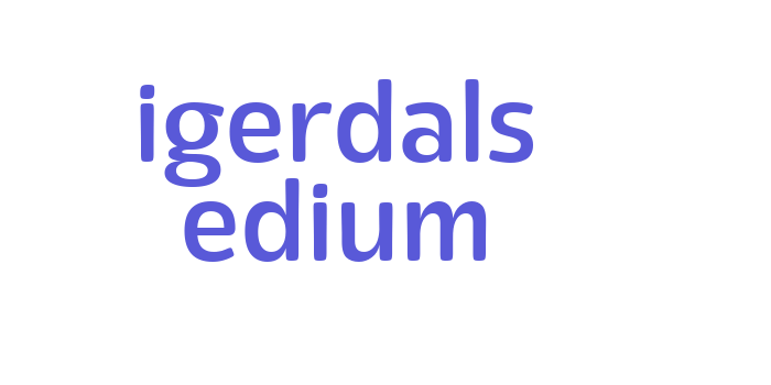 Eigerdals Medium Font