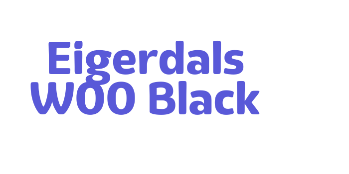 Eigerdals W00 Black Font Download