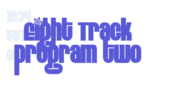 Eight Track program two font free