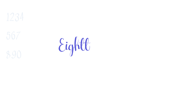 Eightt font