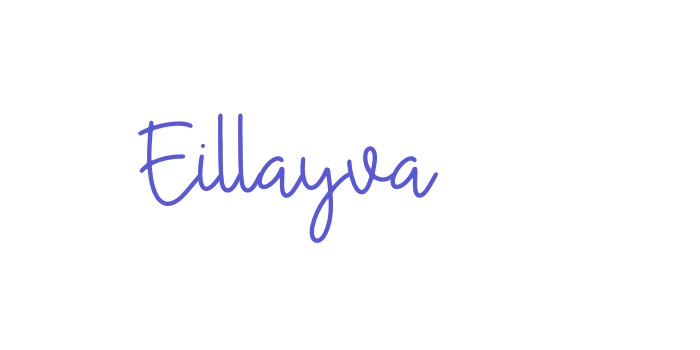 Eillayva Font Download