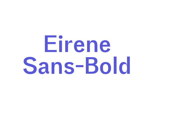 Eirene Sans-Bold Font