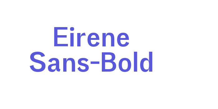 Eirene Sans-Bold Font Download