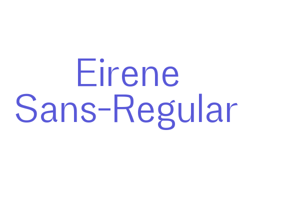 Eirene Sans-Regular Font