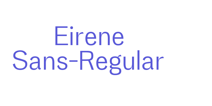 Eirene Sans-Regular Font Download