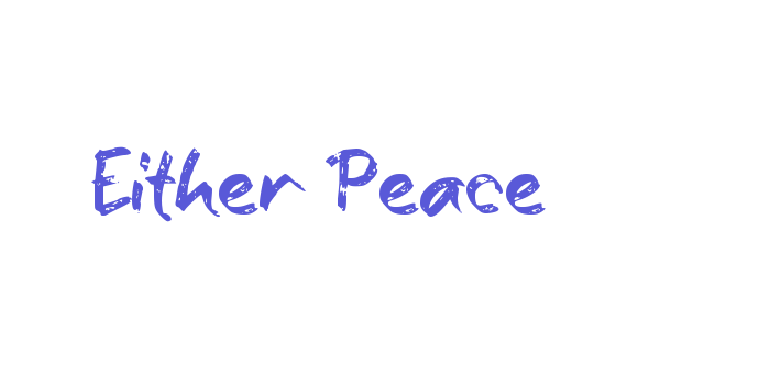 Either Peace Font Download