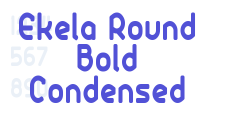 Ekela Round Bold Condensed-font-download