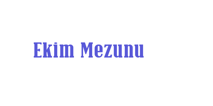 Ekim Mezunu Font Download