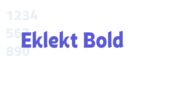 Eklekt Bold font