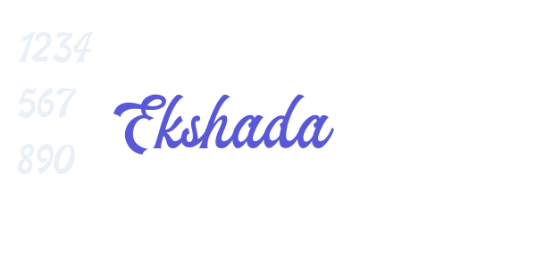 Ekshada font free