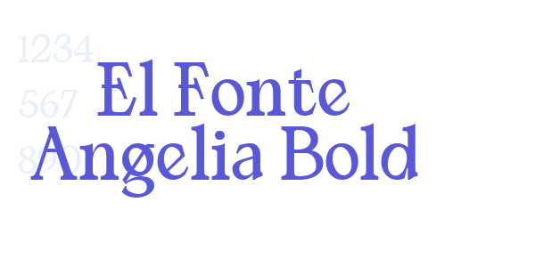 El Fonte Angelia Bold font