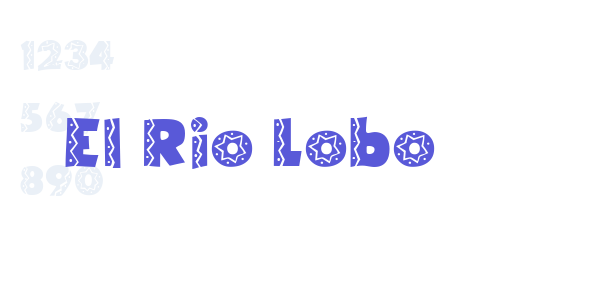 El Rio Lobo font free