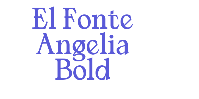 El Fonte Angelia Bold Font