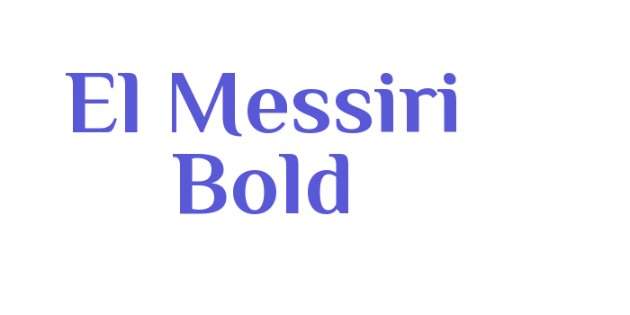 El Messiri Bold Font