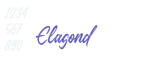 Elagond font free