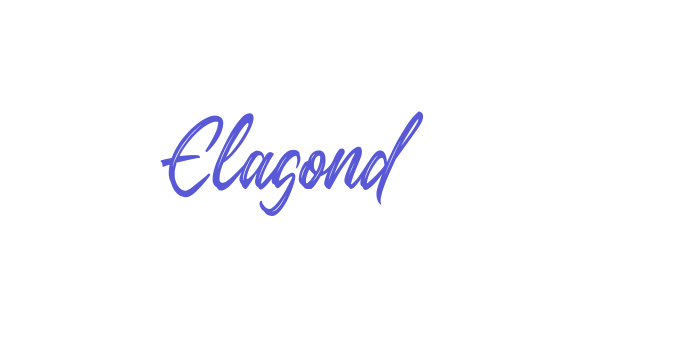 Elagond Font Download