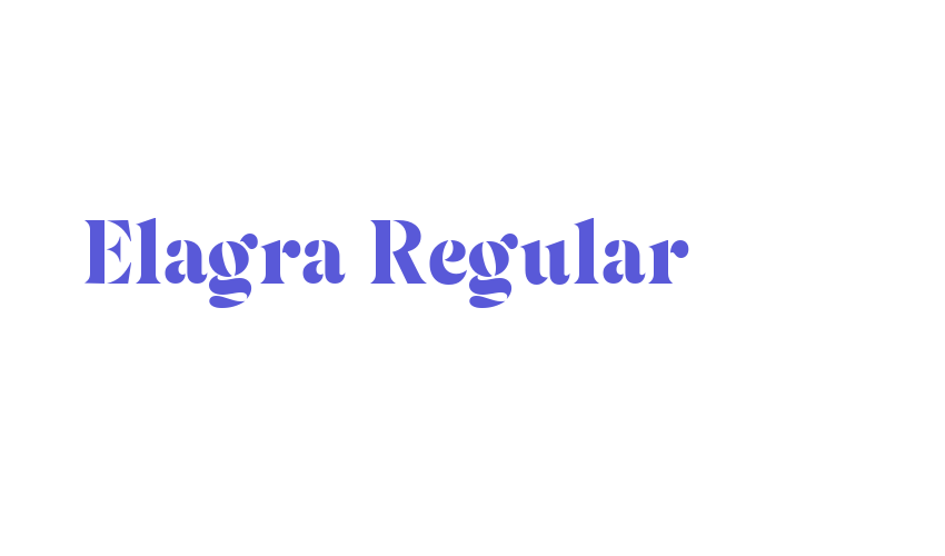 Elagra Regular Font Download