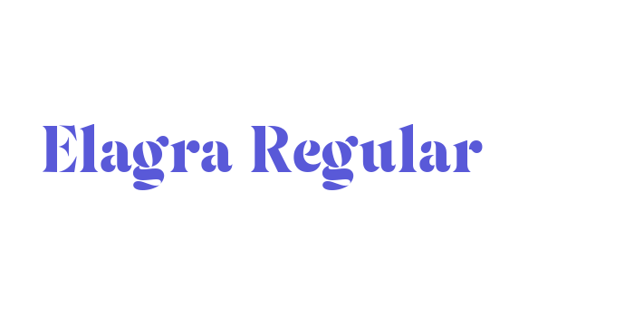 Elagra Regular Font Download