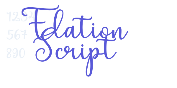 Elation Script font