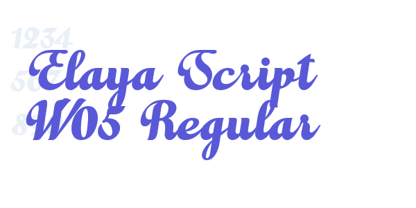 Elaya Script W05 Regular font free