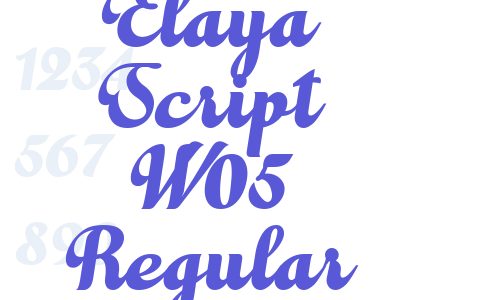 Elaya Script W05 Regular Font