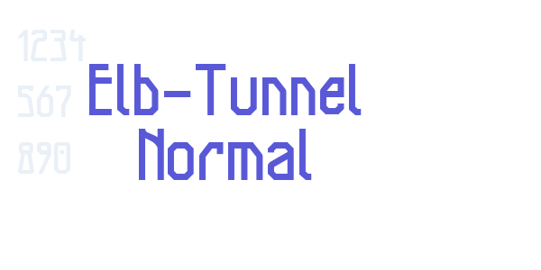 Elb-Tunnel Normal font free