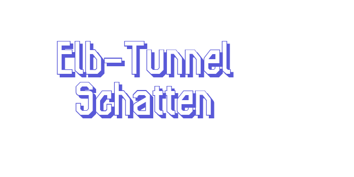 Elb-Tunnel Schatten Font Download