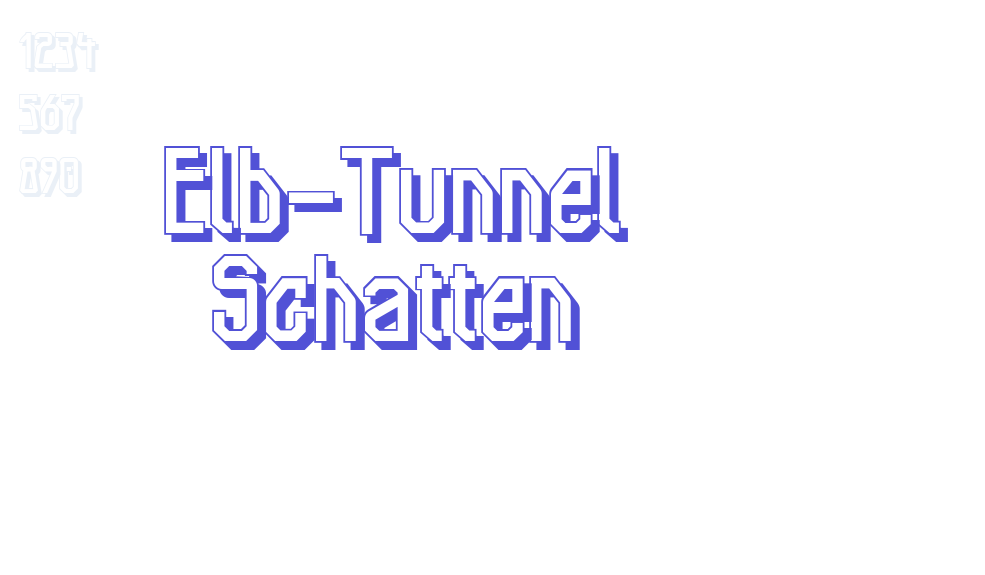 Elb-Tunnel Schatten-font-download