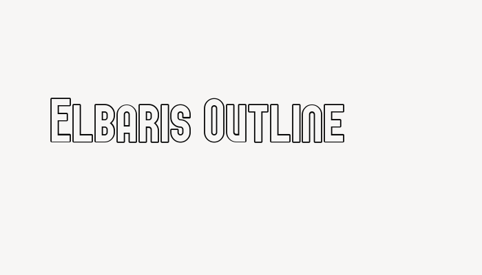 Elbaris Outline font download